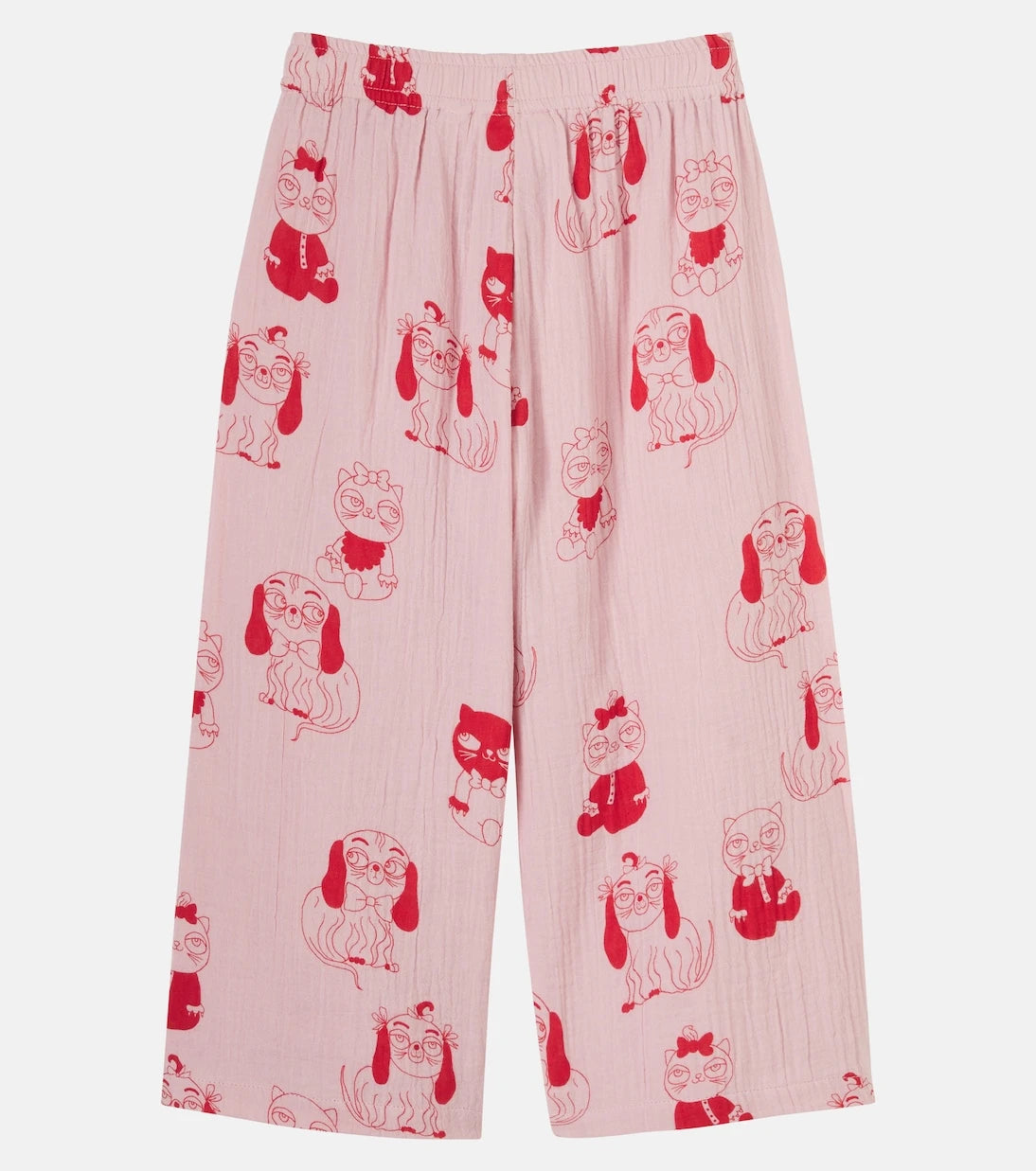 Mini Rodini - Minibabies printed cotton wide-leg pants