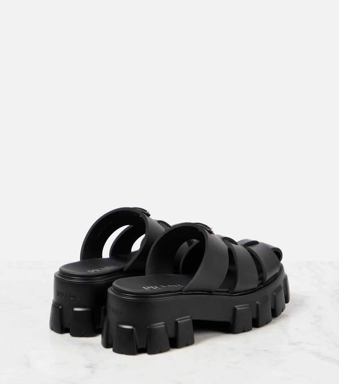 Prada - Monolith platform fisherman sandals