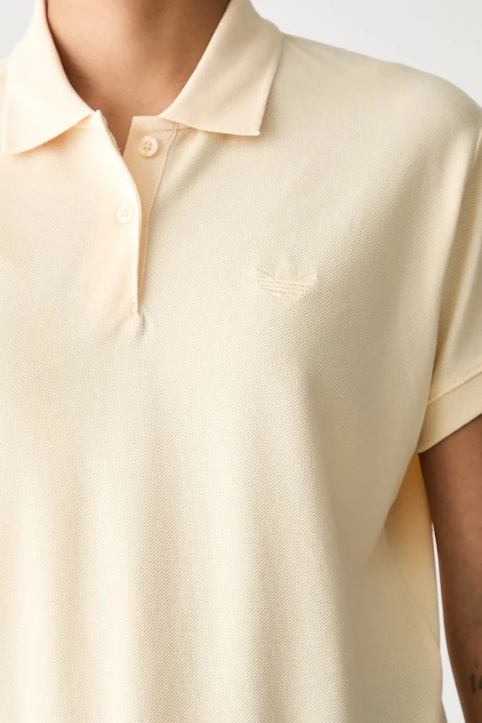 adidas Originals polo yaka kadın pamuklu tişört