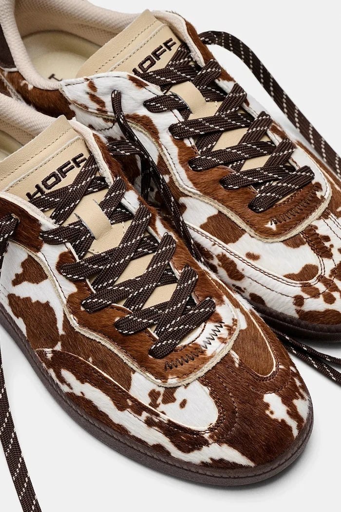 Hoff PARK PRINT BROWN маратонки дамски от кожа