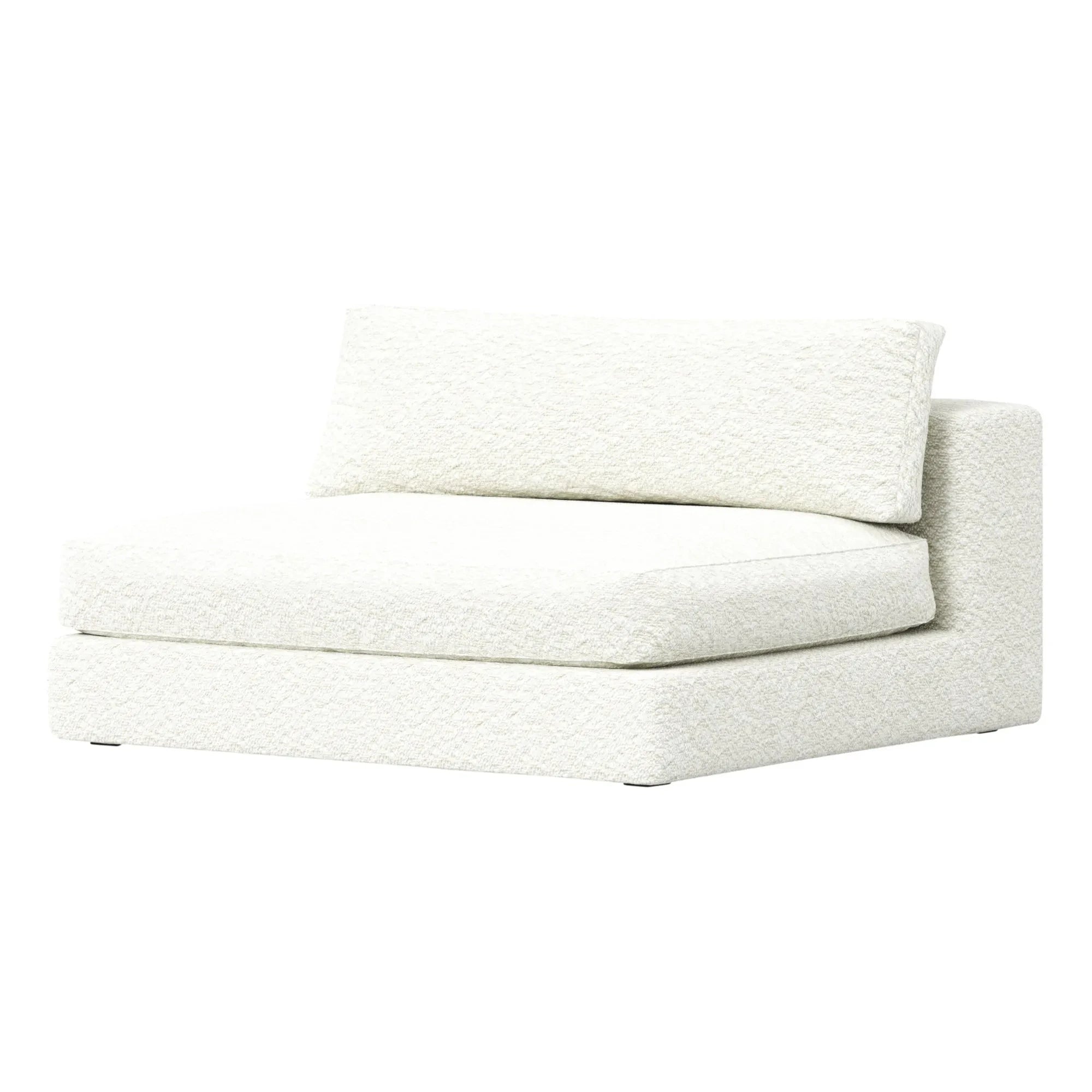 Panac Edition - Bellechasse  2 Seater Fireside Chair in Bouclé - 120 cm | Off-White