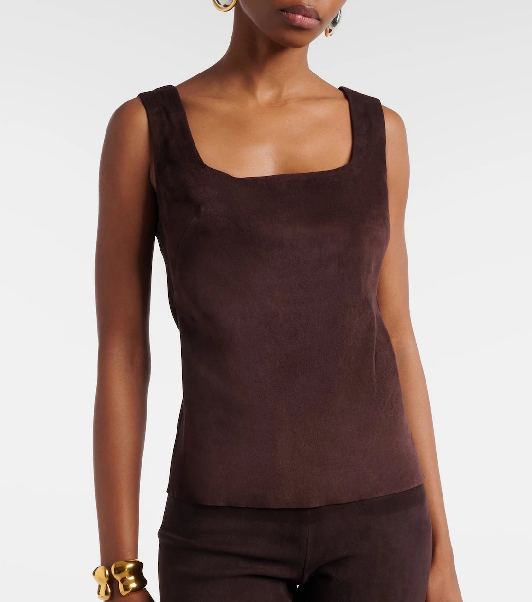 Stouls - Edie suede tank top