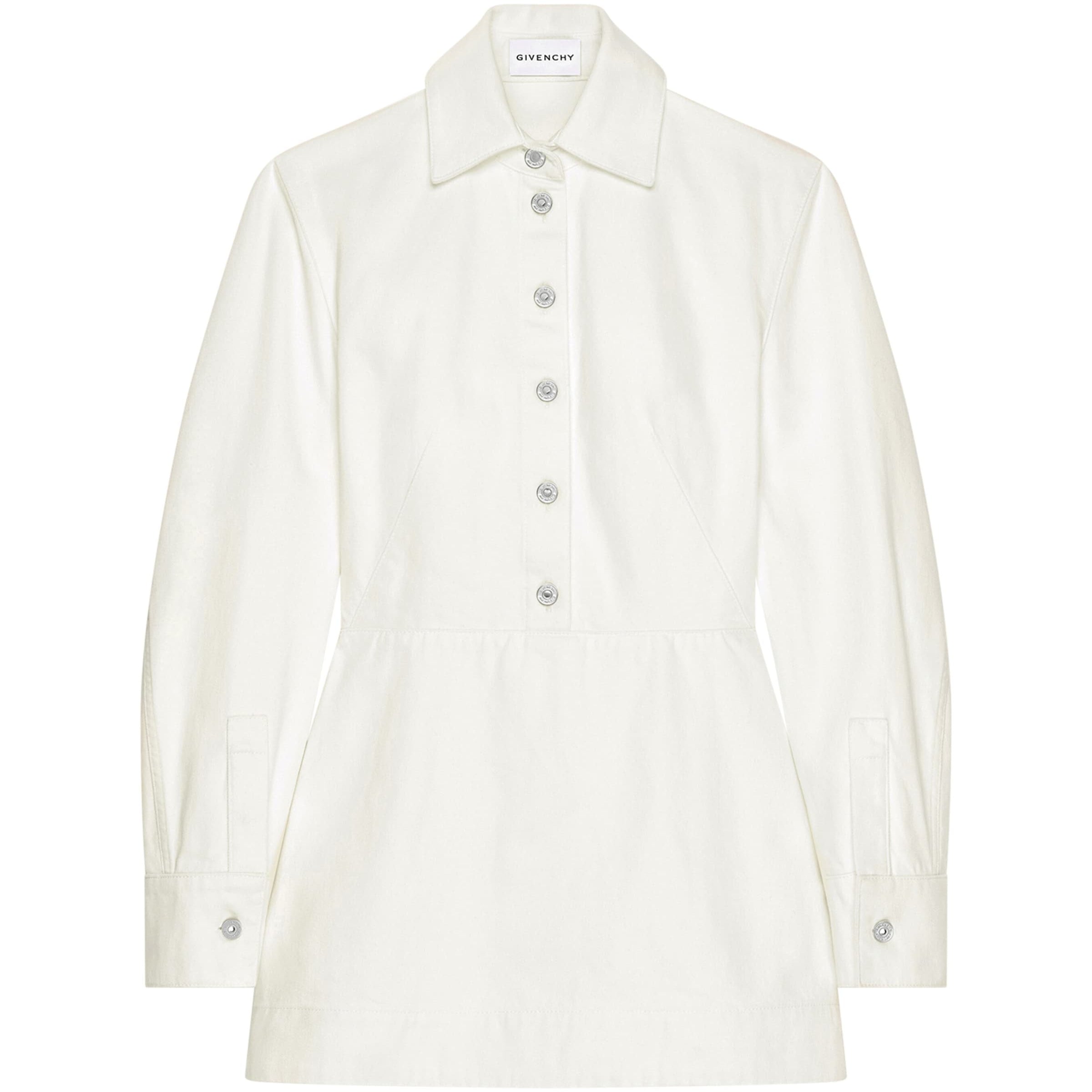 Givenchy White Cocoon Denim Mini Dress