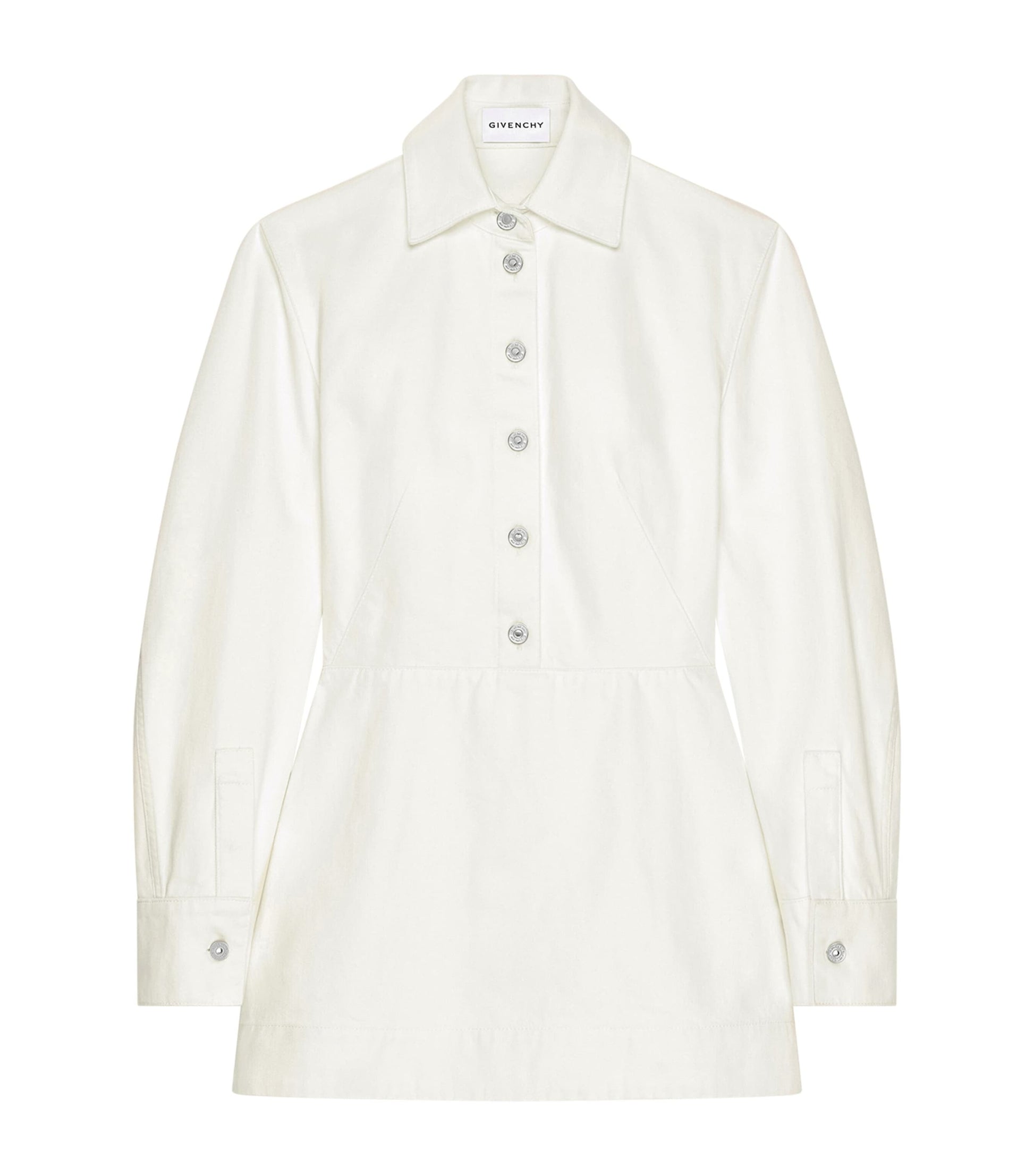 Givenchy White Cocoon Denim Mini Dress