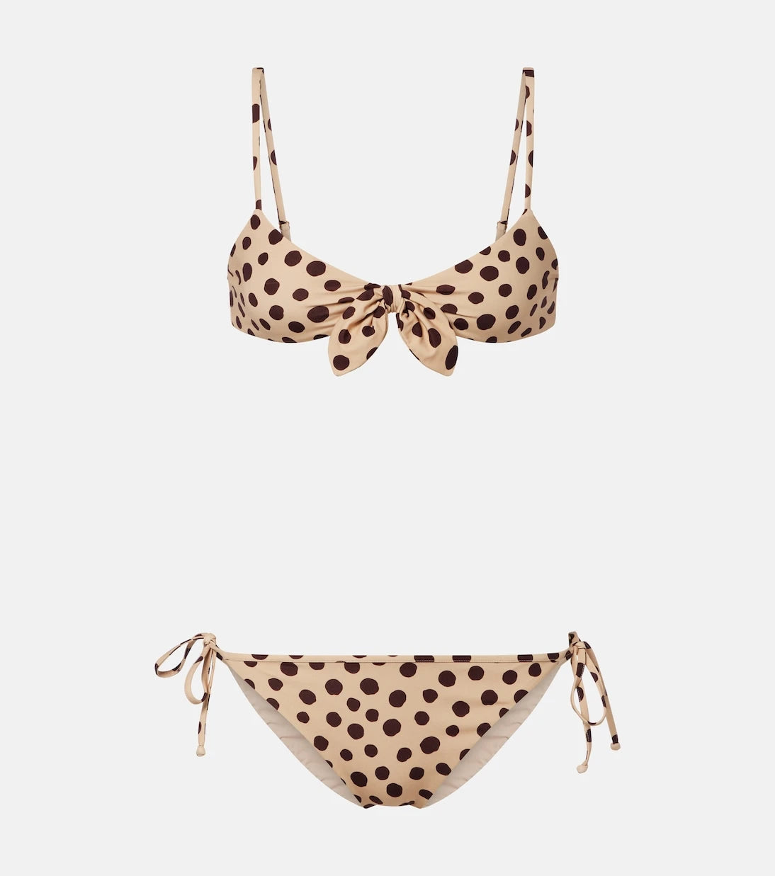 Valentino - Polka-dot bow-detail bikini