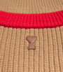Beige Wool Ami de Coeur Sweater Vest