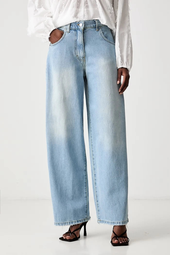 Haveone relaxed fit kadın kot pantolon