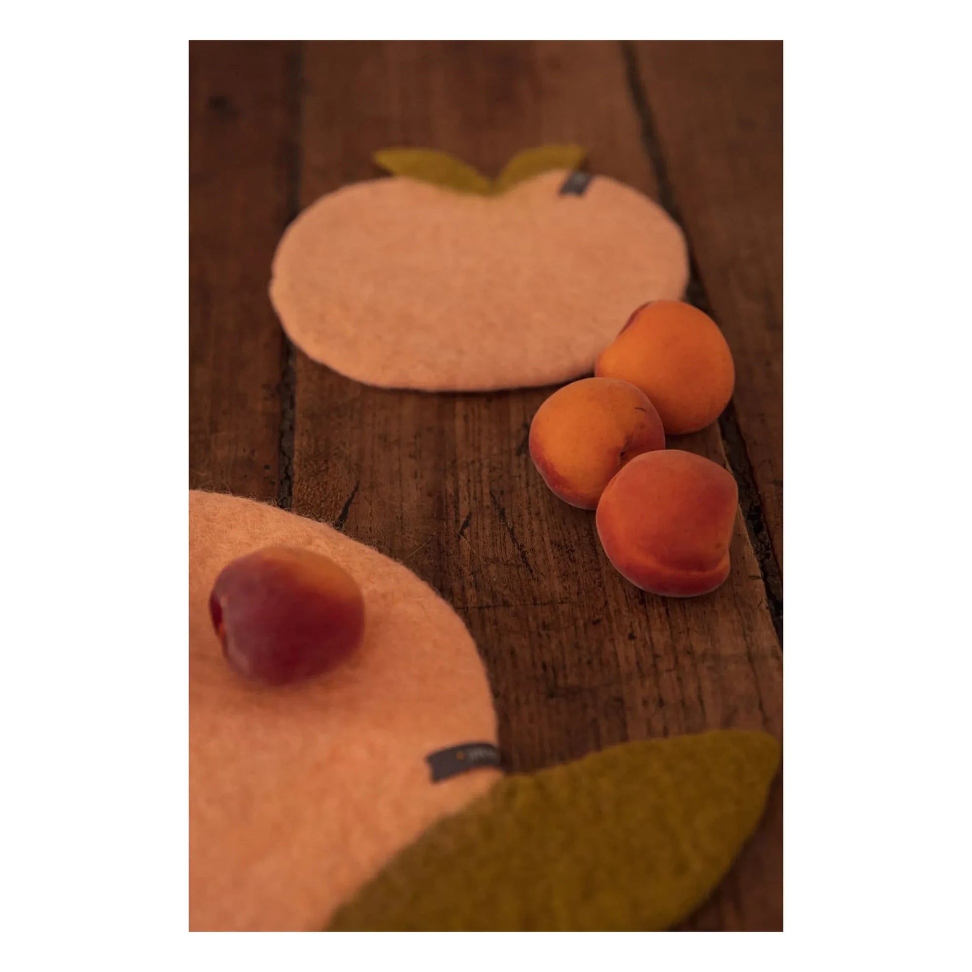 Muskhane - Felt Peach Placemat | Blush