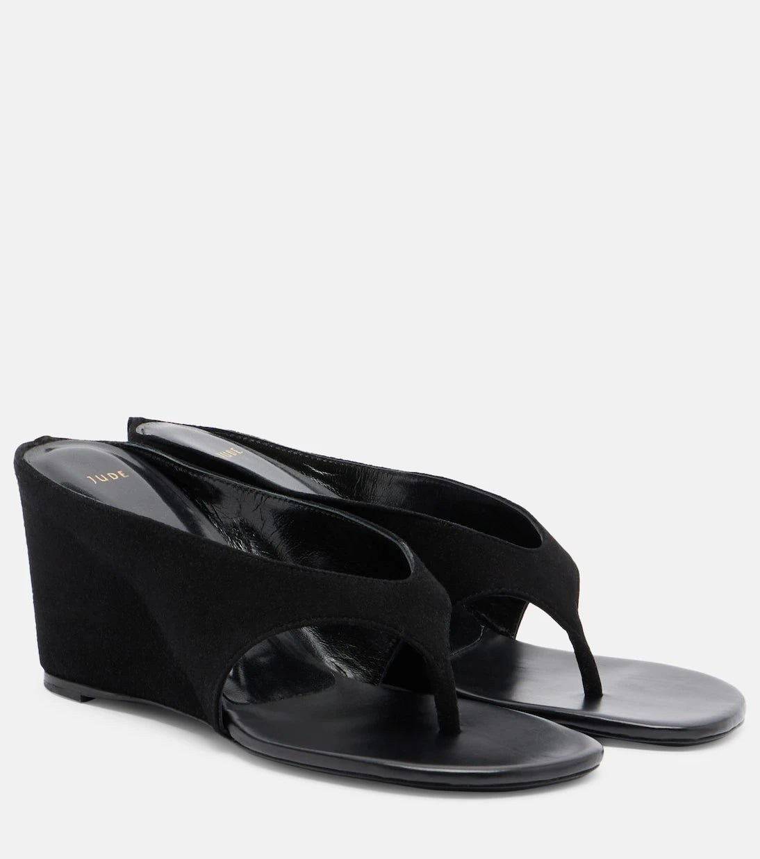 JUDE - Yaga leather wedge thong sandals