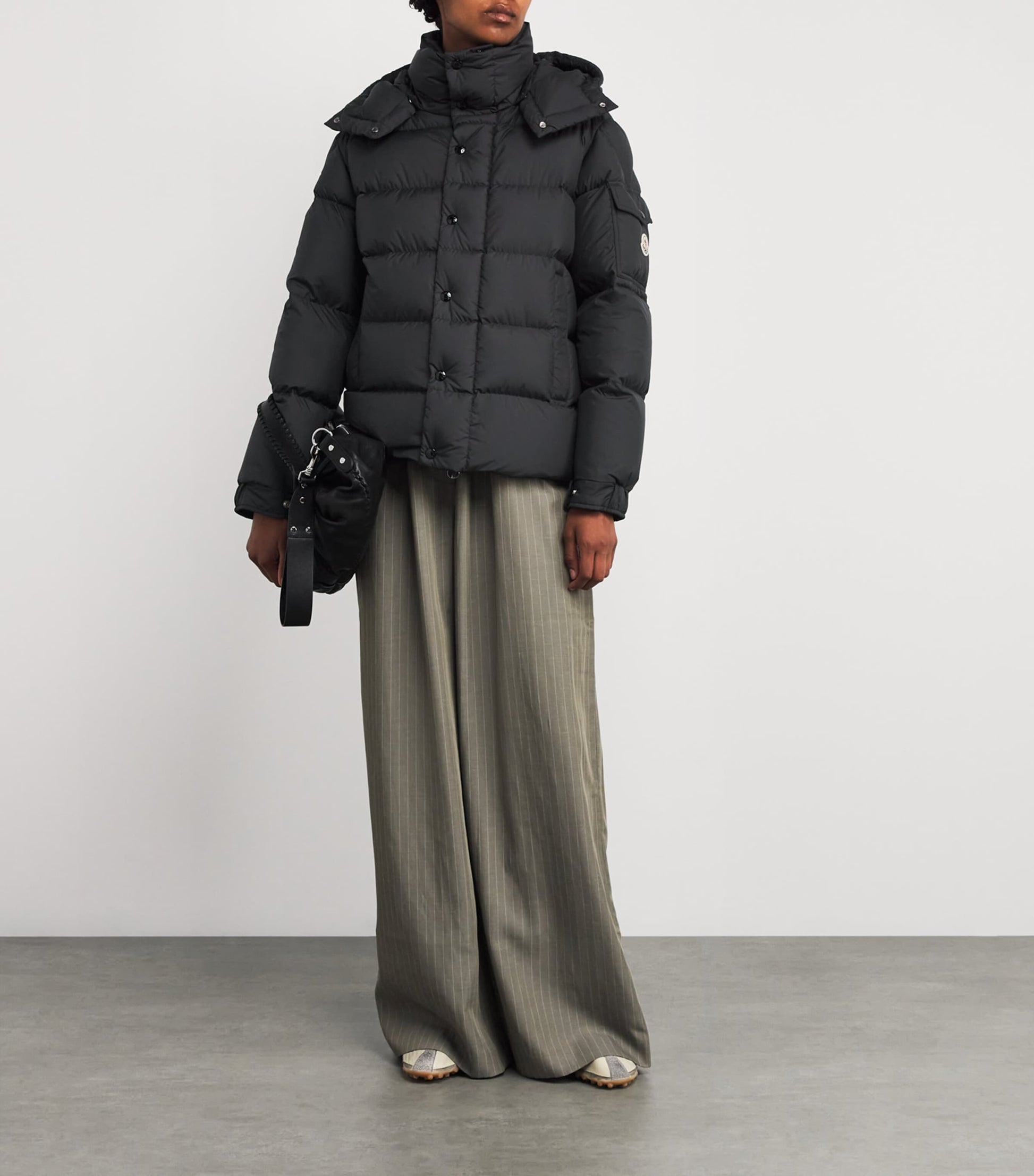 Moncler Black Down Adaptable Maya 70 Jacket