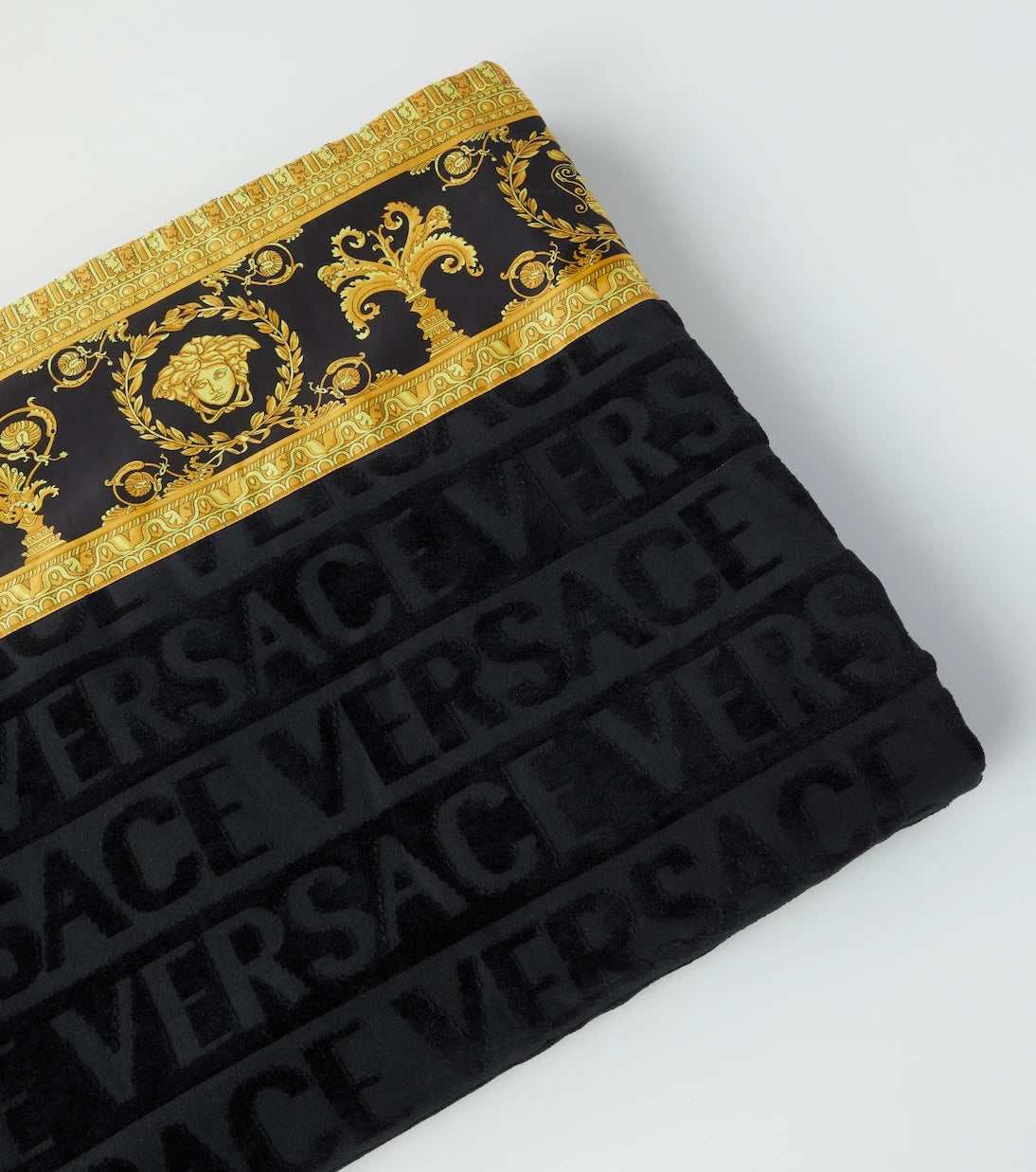 Versace Home - I Love Baroque cotton terry beach towel