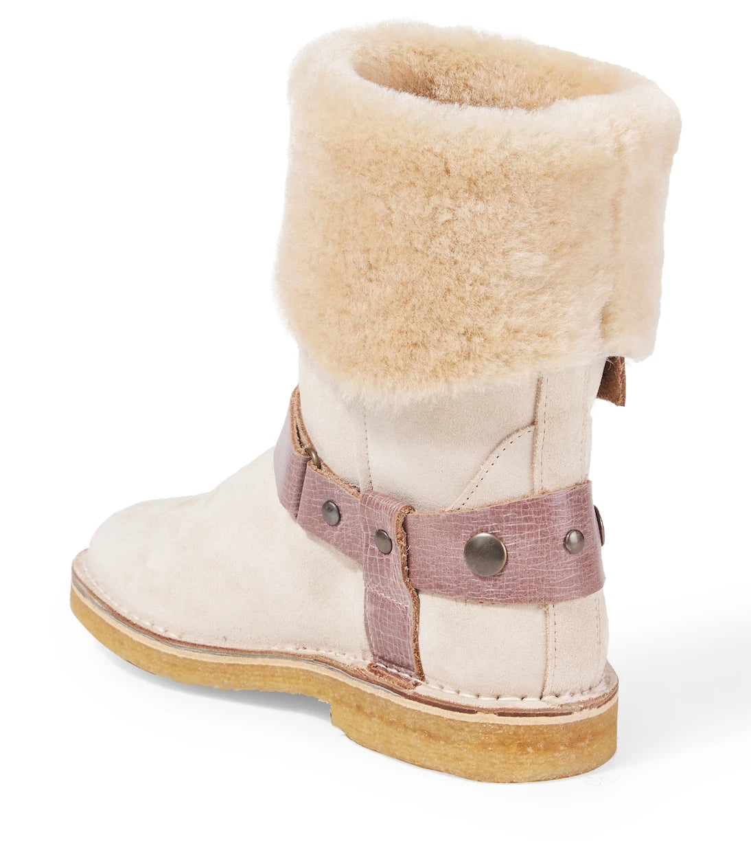 PèPè - Shearling-lined suede boots
