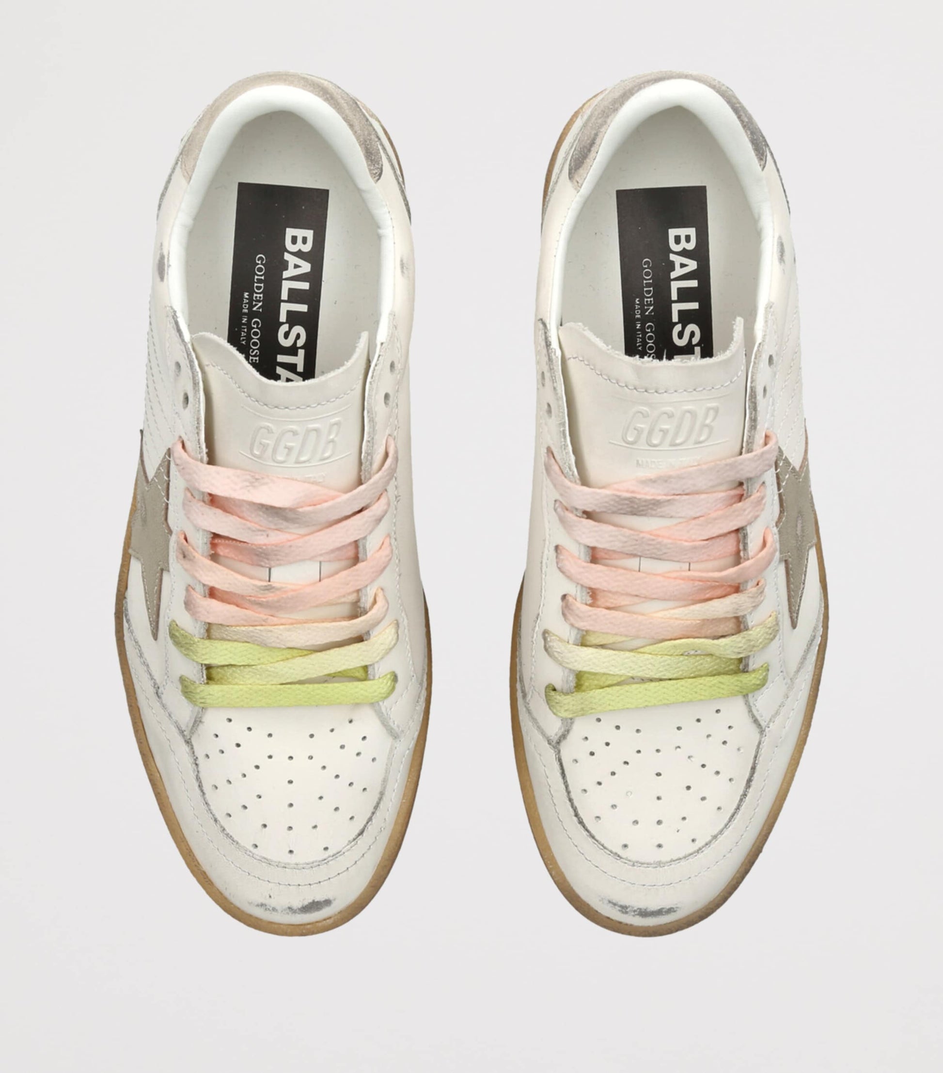 White Leather Ball Star Sneakers