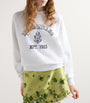 Prada White Cotton Crew-Neck Sweatshirt