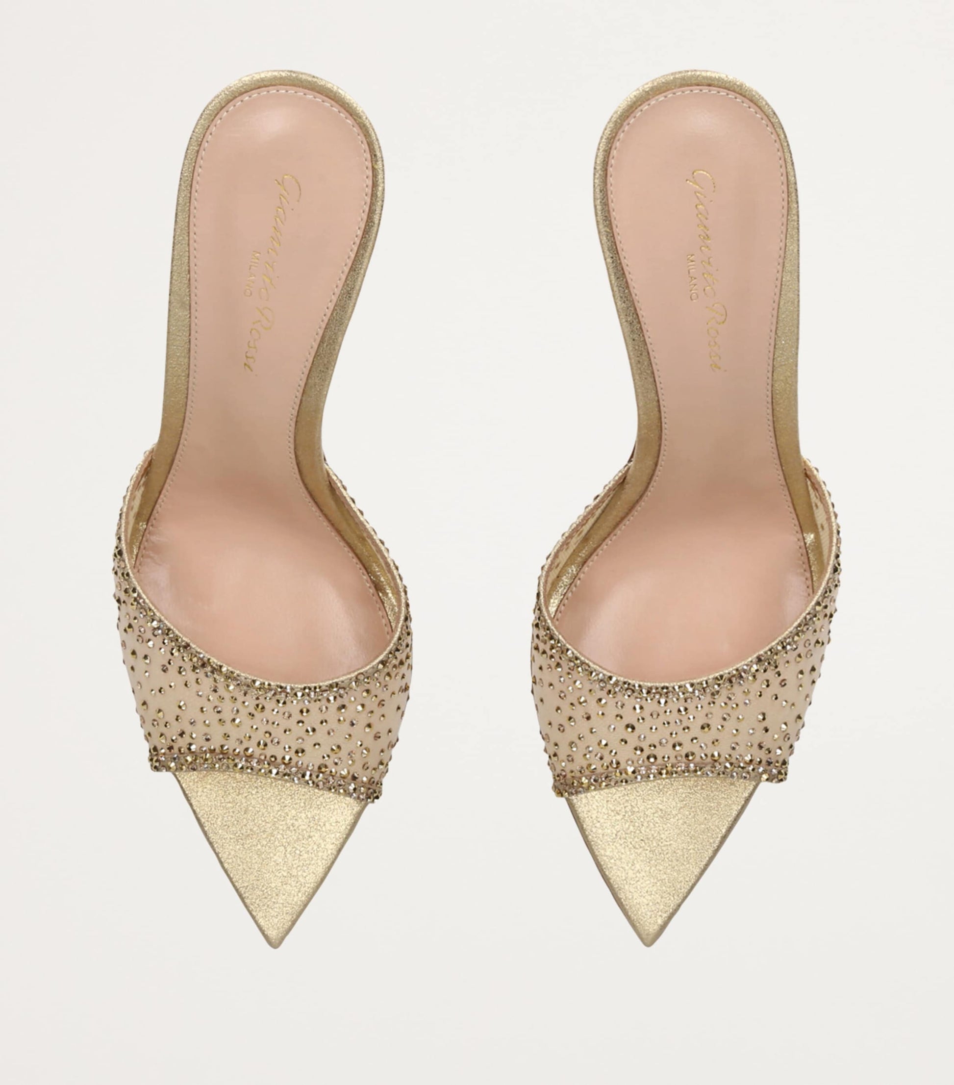Gold Embellished Rania Mules 85
