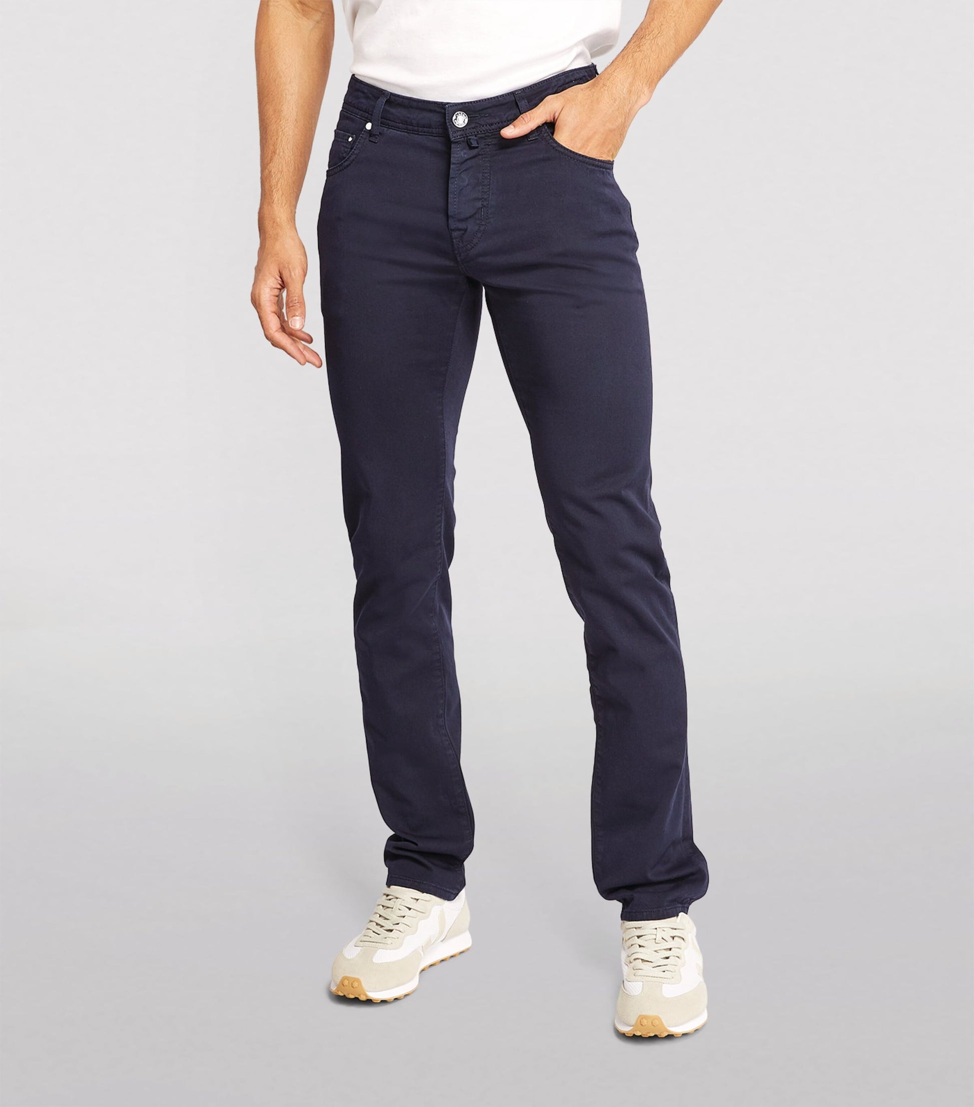 JACOB COHËN Cotton-Rich Slim Trousers