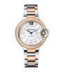 Cartier Rose Gold, Stainless Steel and Diamond Ballon Bleu de Cartier Watch 33mm