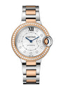 Rose Gold, Stainless Steel and Diamond Ballon Bleu de Cartier Watch 33mm