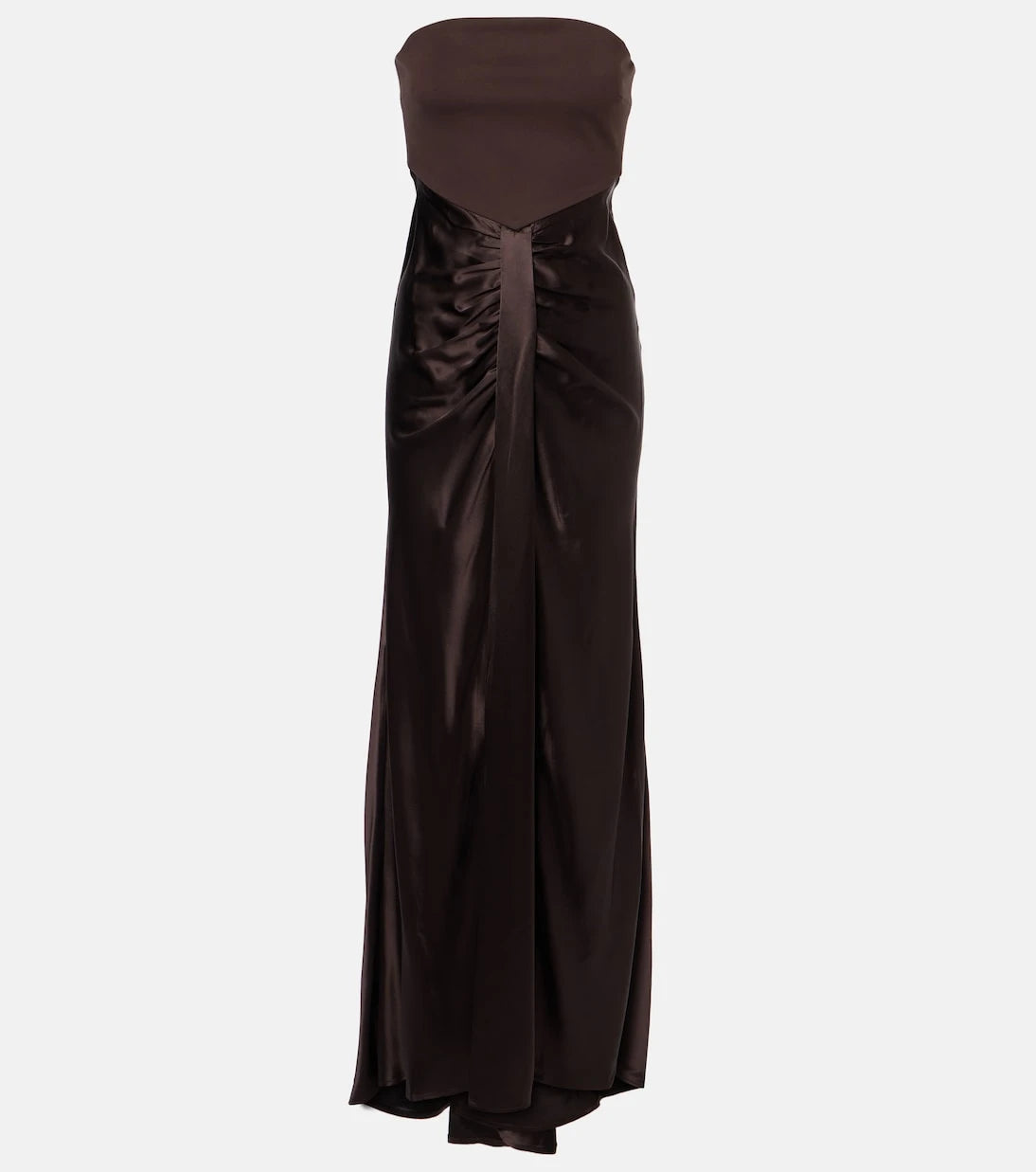 Staud - Wayfaring gathered strapless midi dress