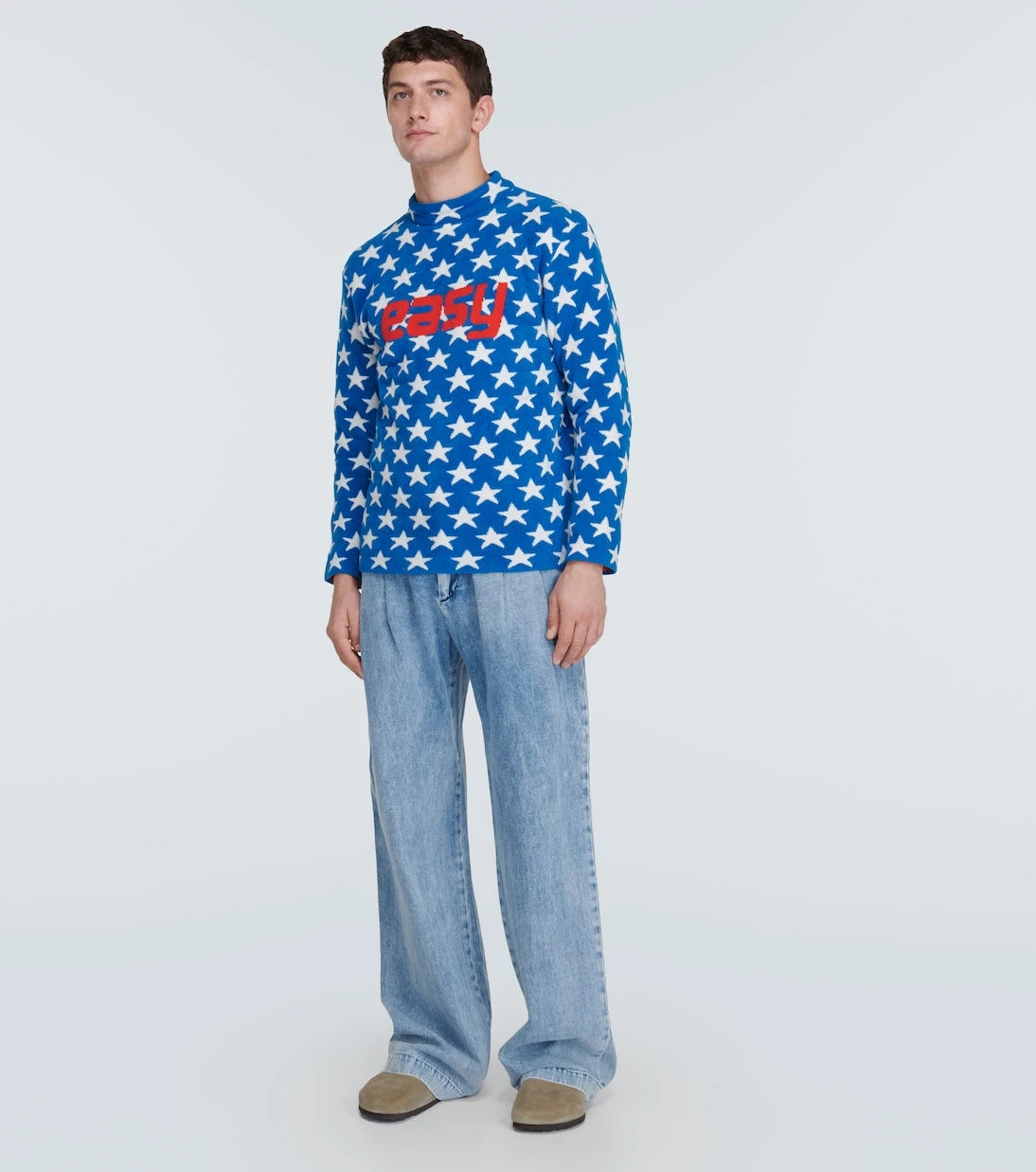 ERL - Printed cotton-blend sweater