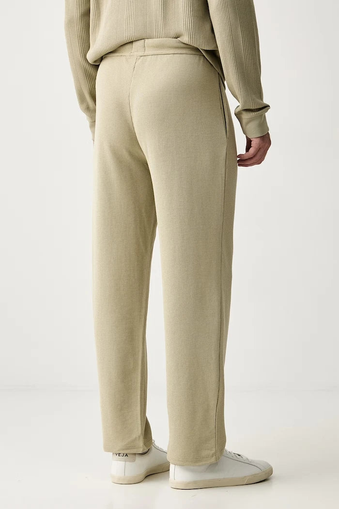 BOSS pamuklu erkek spor pantolon Waffle Pants