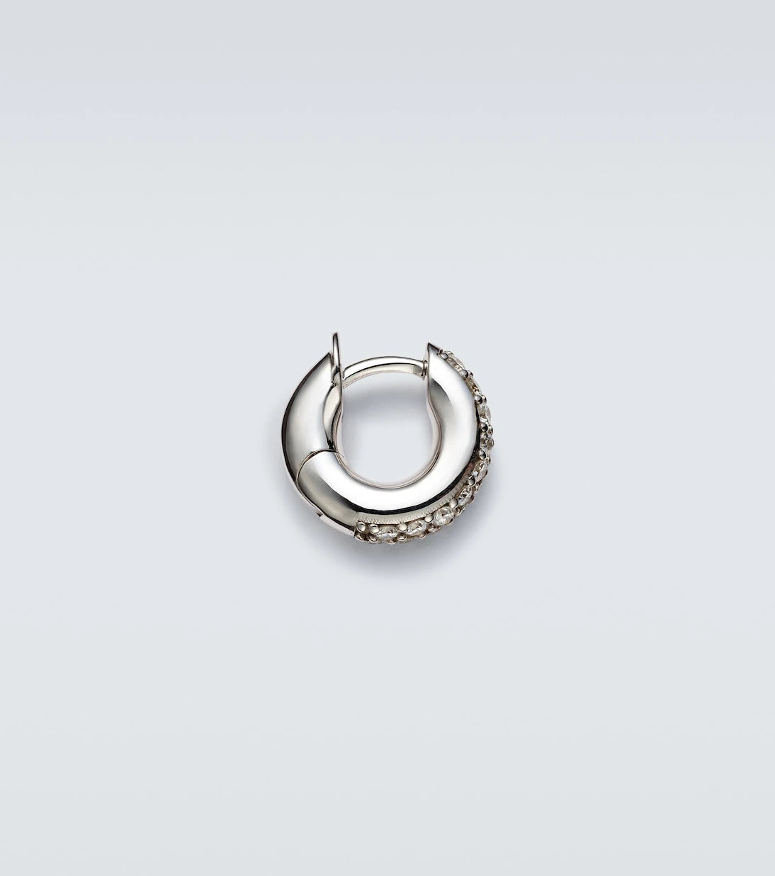 Spinelli Kilcollin - Macro Hoop Mini 18kt white gold single earring with diamonds