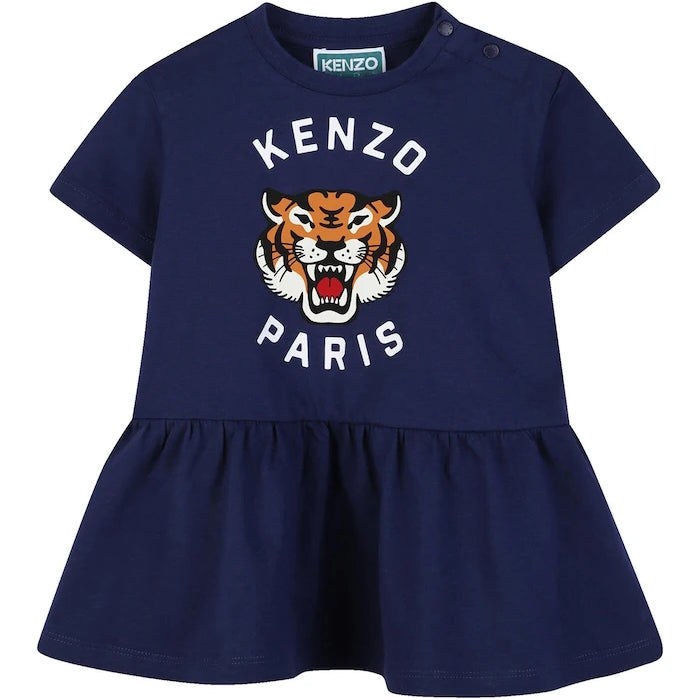 Бебешка памучна рокля Kenzo Kids