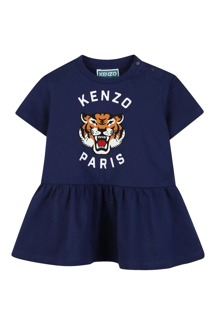 Бебешка памучна рокля Kenzo Kids