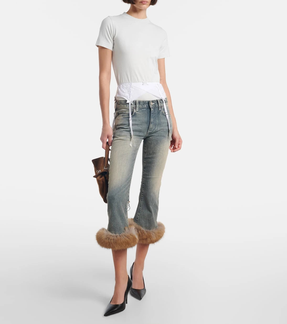 Balenciaga - Low-rise capri jeans