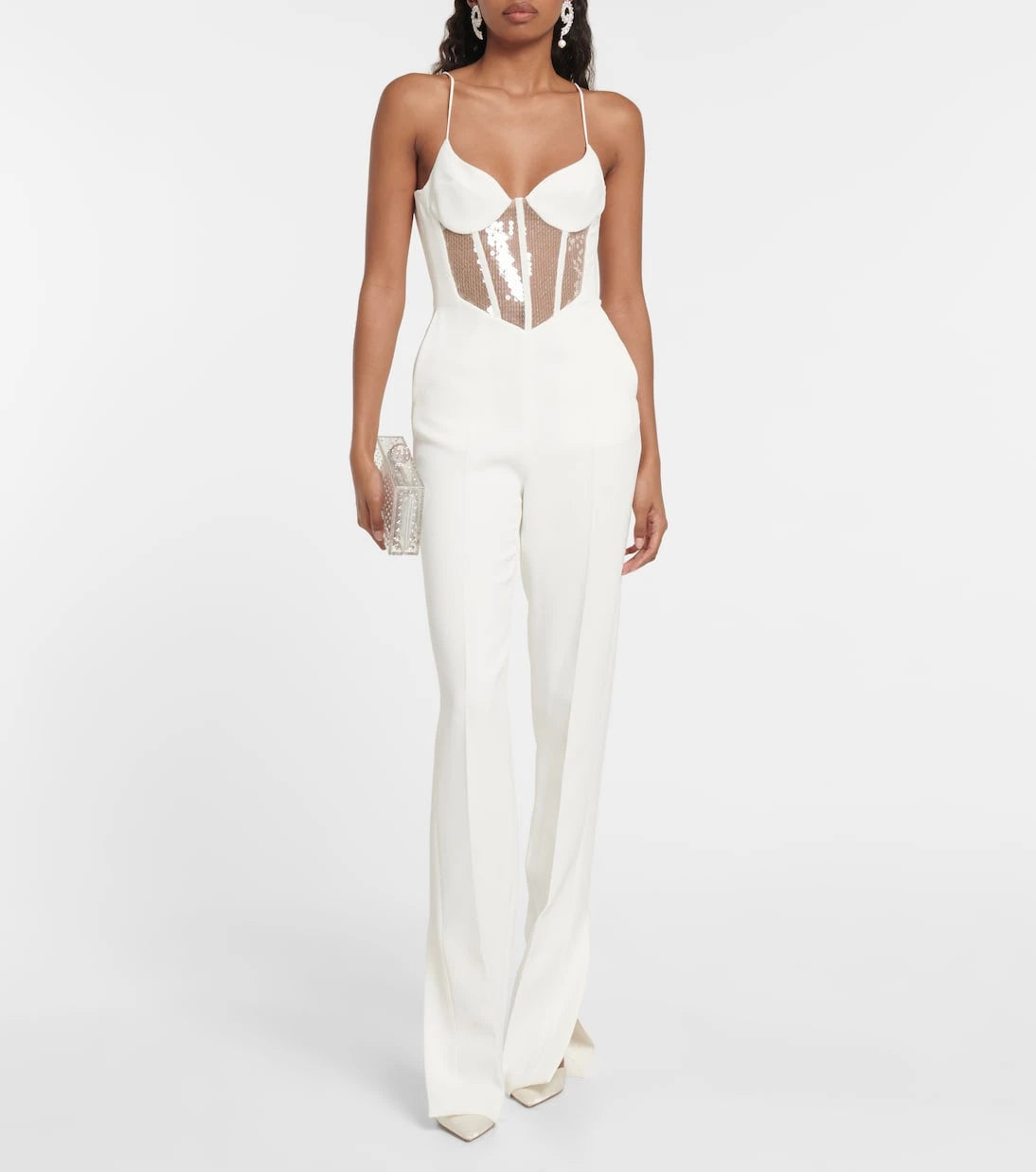 David Koma - Sequined cutout cady jumpsuit