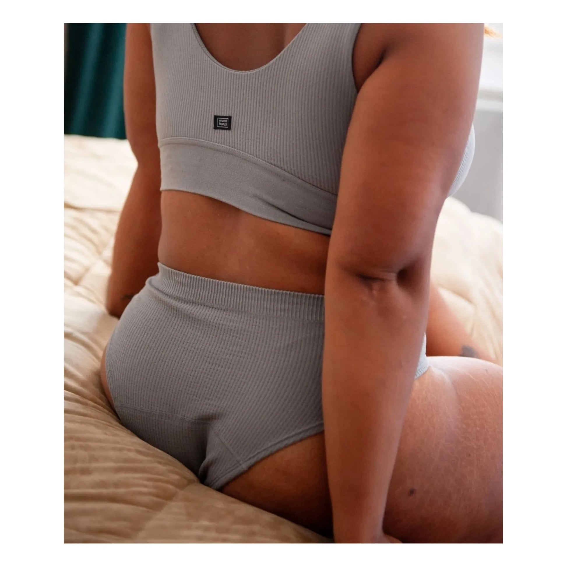 Mama Hangs - Everyday Classic Panties | Grey blue