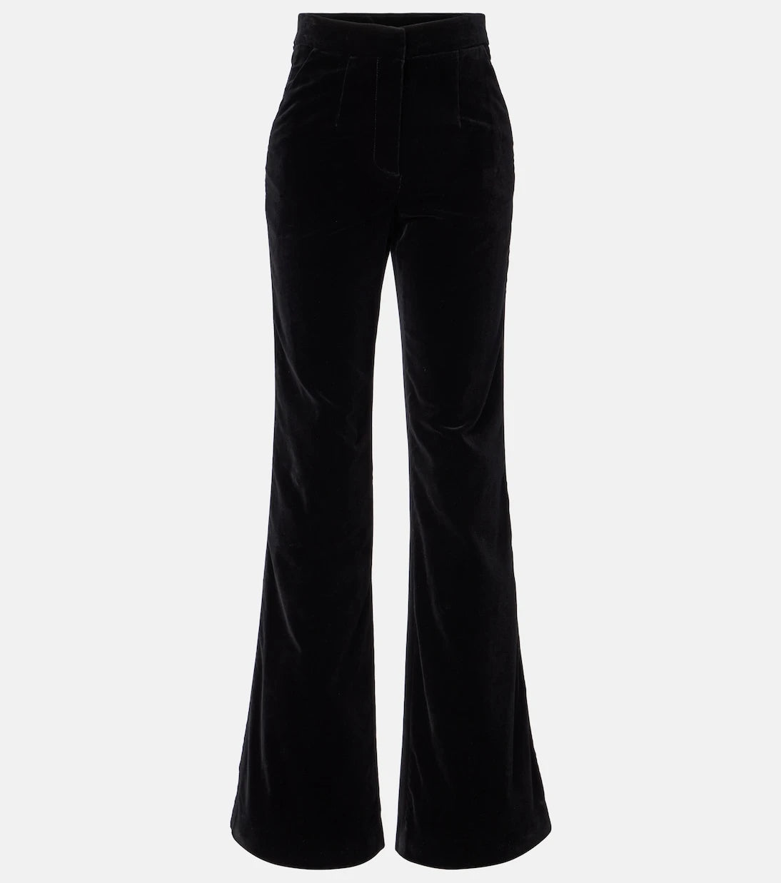 Costarellos - Cotton velvet wide-leg pants