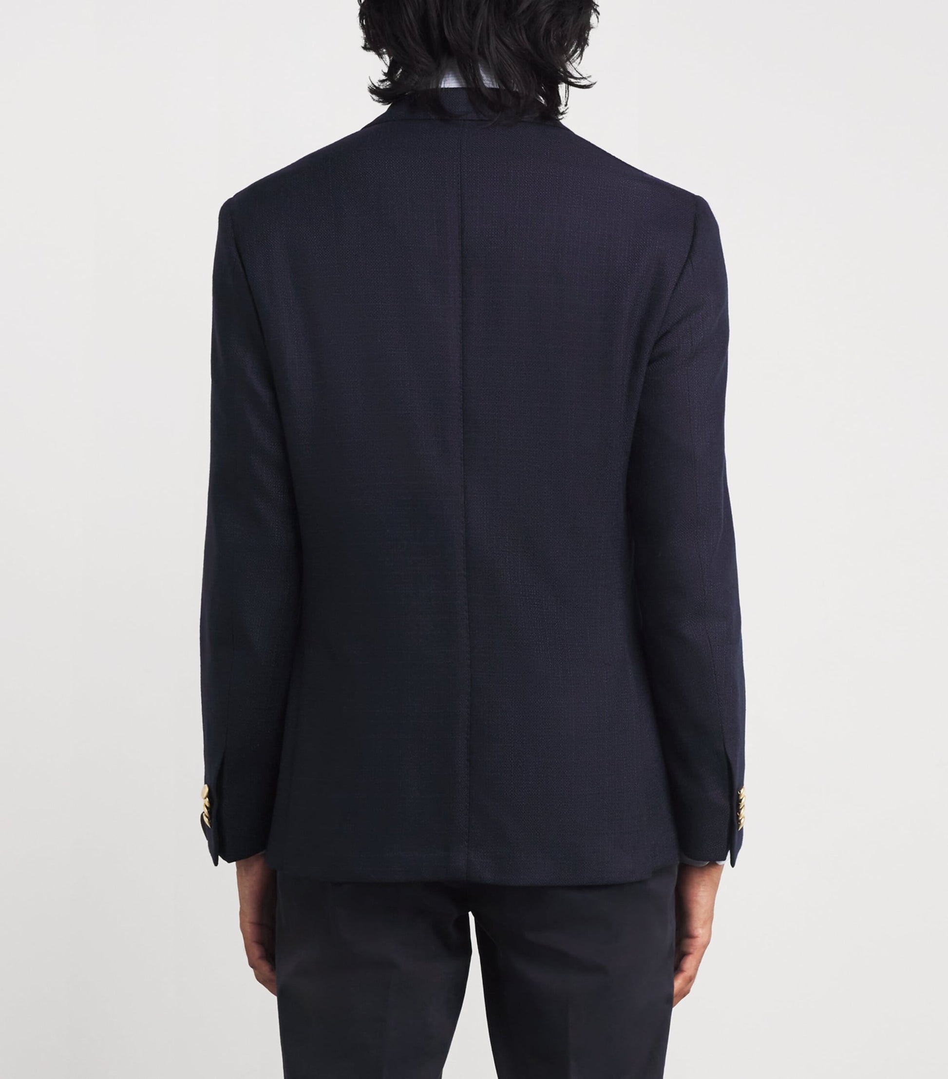 Virgin Wool Double-Breasted Blazer