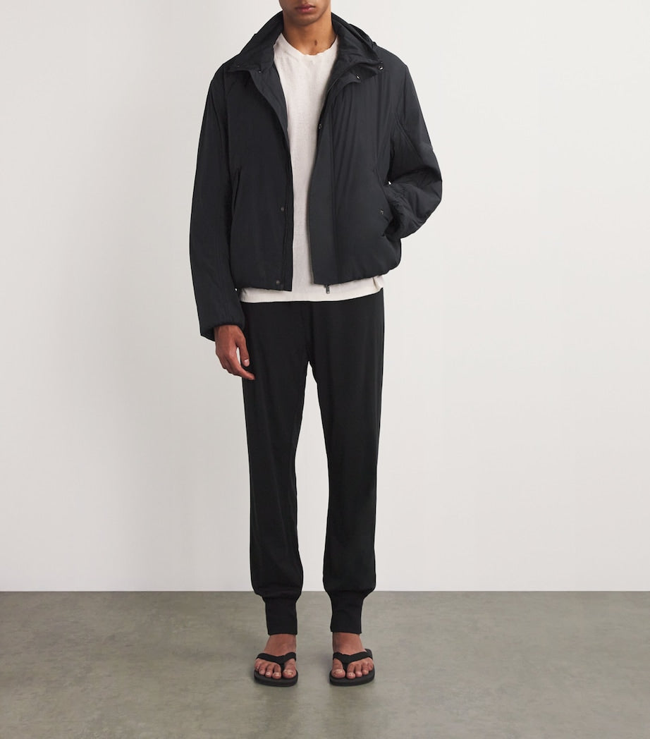 The Row Black Lucius Bomber Jacket