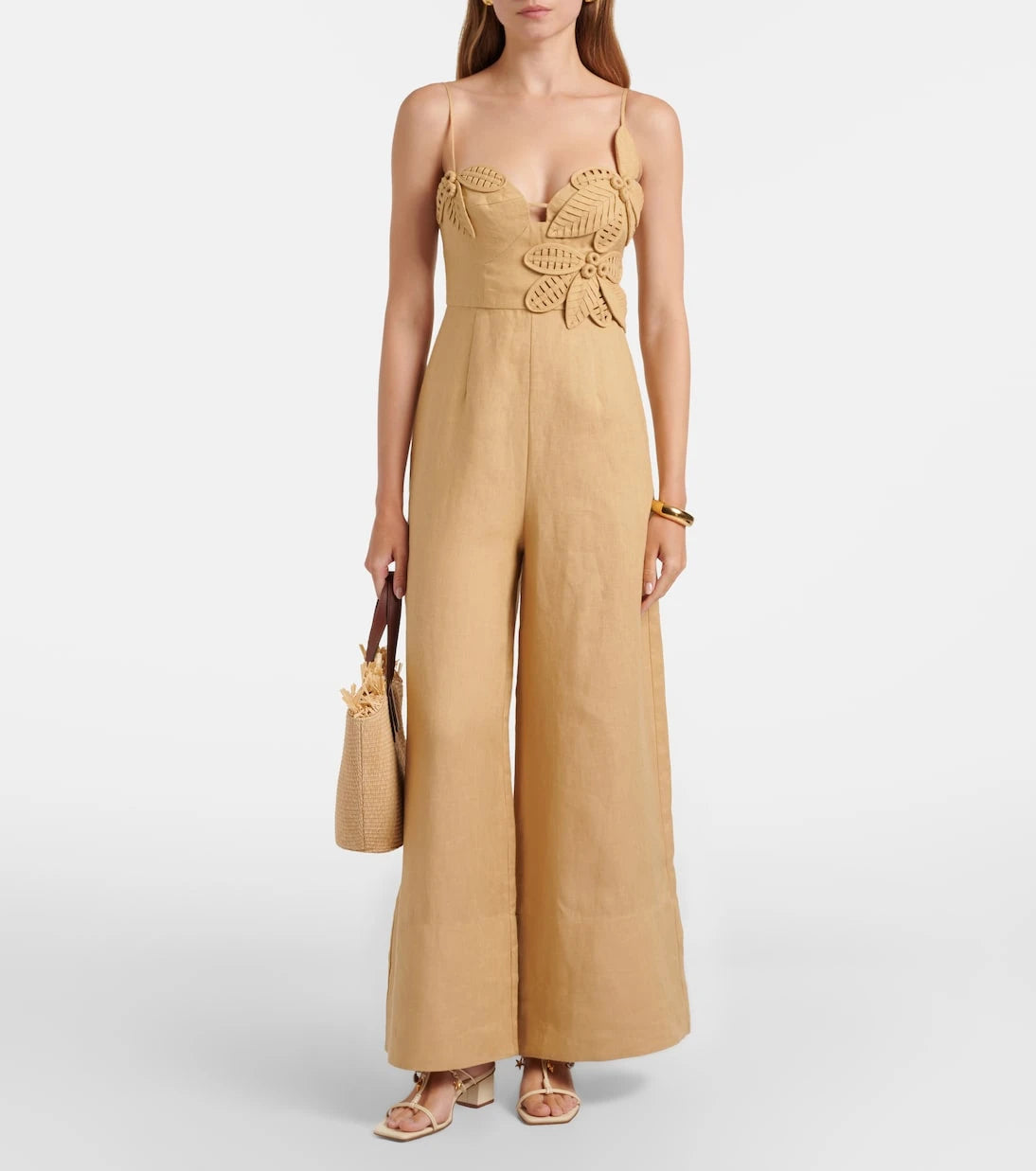 Farm Rio - Embellished leather mules