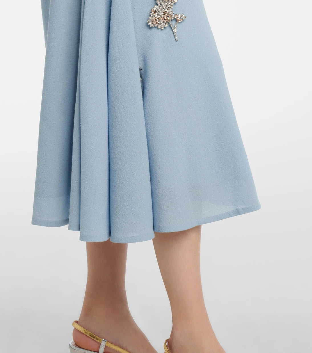 Erdem - Virgin wool midi skirt
