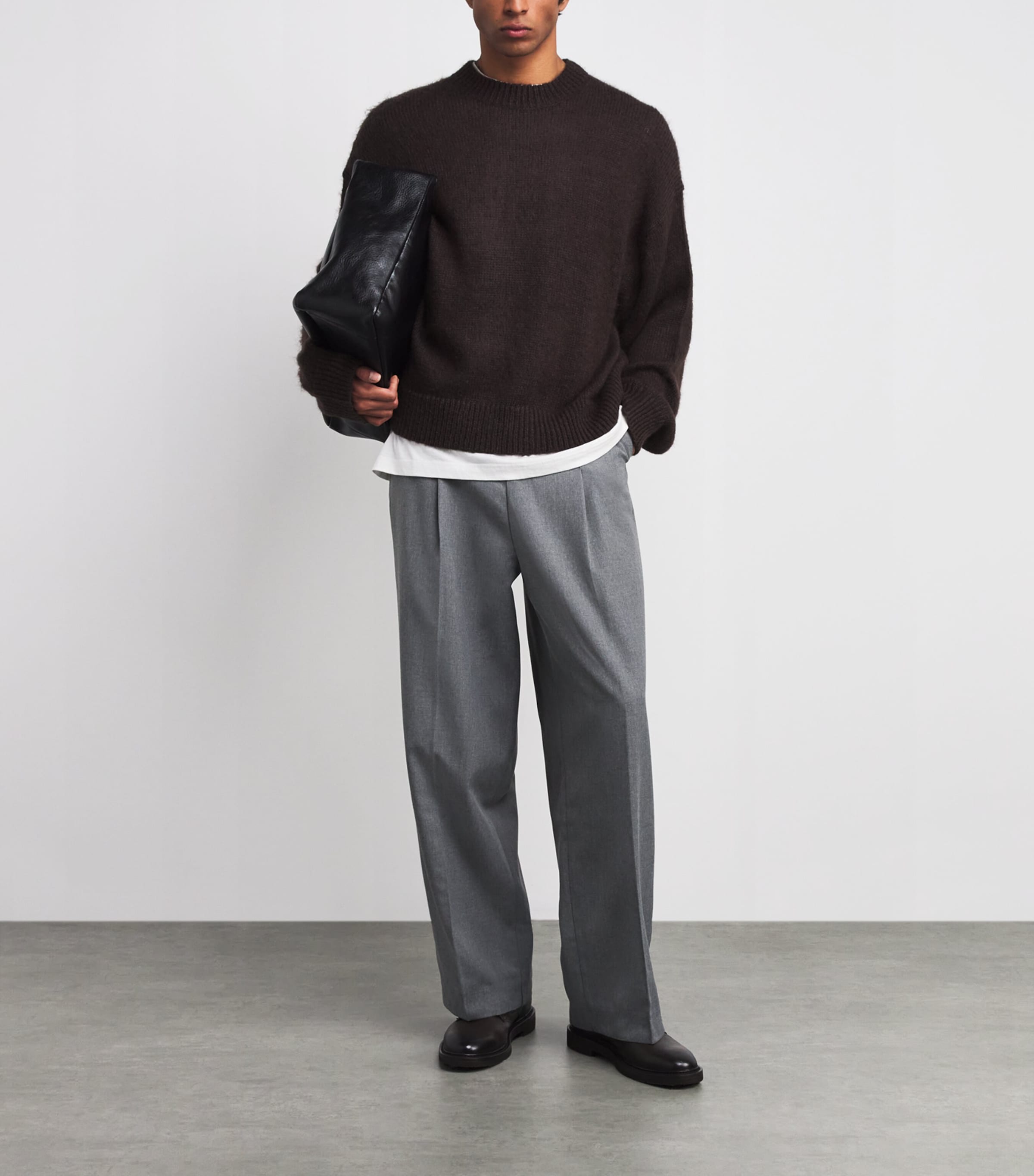 Studio Nicholson Brown Superkid Mohair-Blend Wynn Sweater