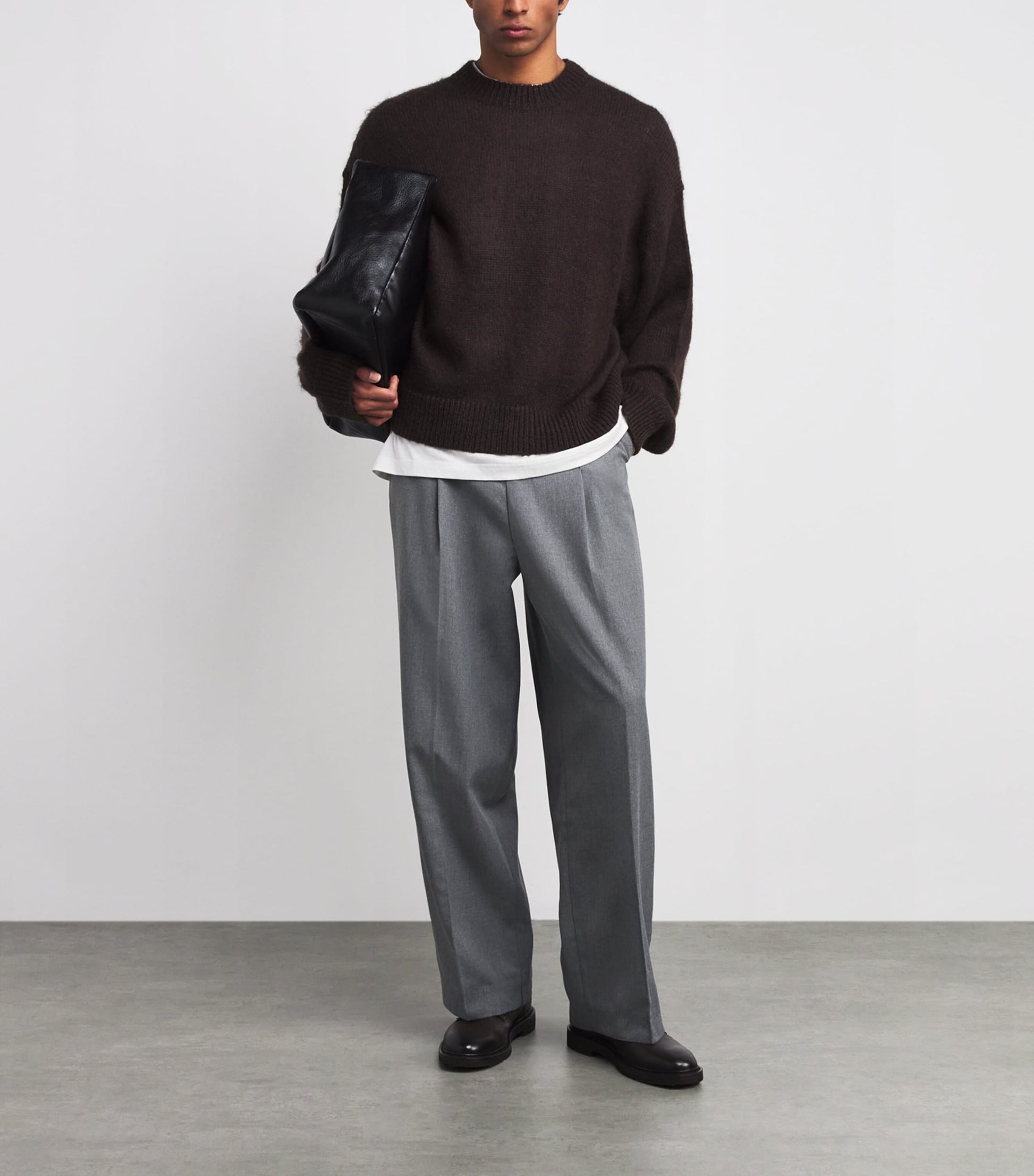 Studio Nicholson Brown Superkid Mohair-Blend Wynn Sweater