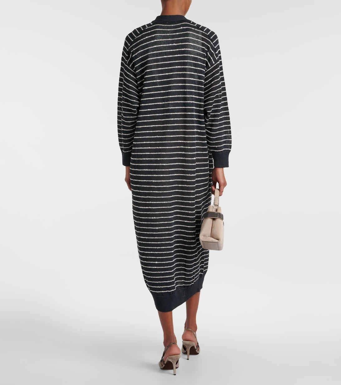 Brunello Cucinelli - Dazzling striped cotton cardigan
