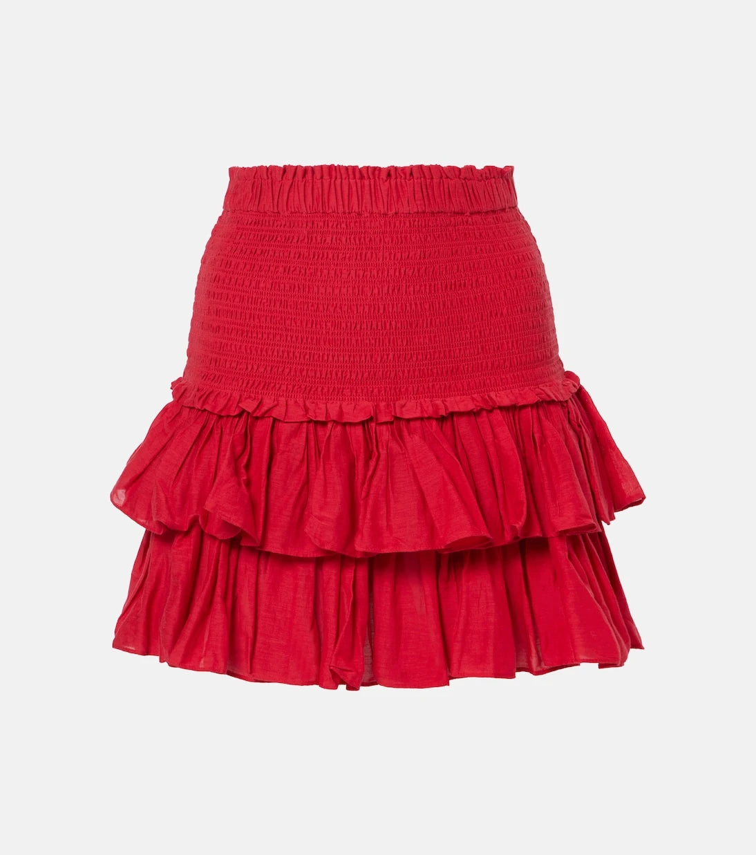 Marant Etoile - Naomi cotton-blend tiered miniskirt