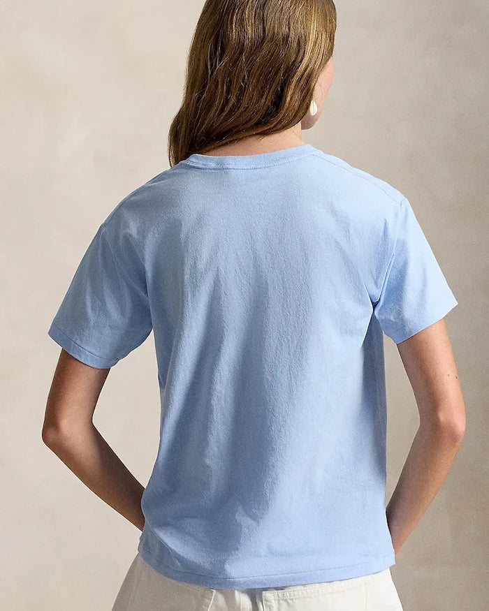 Polo Ralph Lauren basic kadın pamuklu tişört VNTG CTN JSY-KNT-T-SHIRT