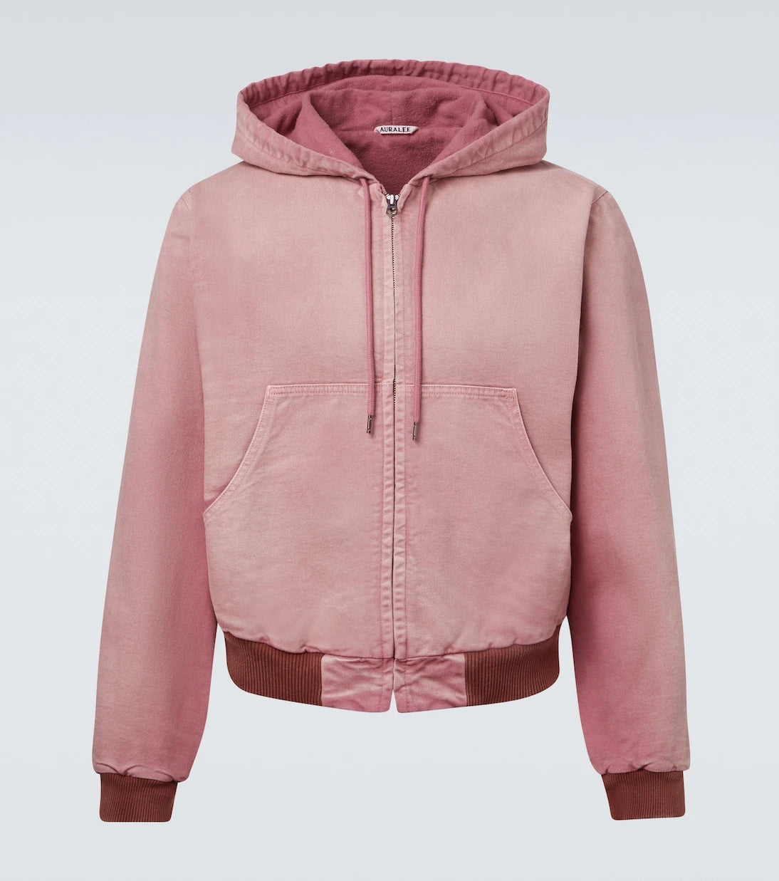 Auralee - Cropped cotton hoodie