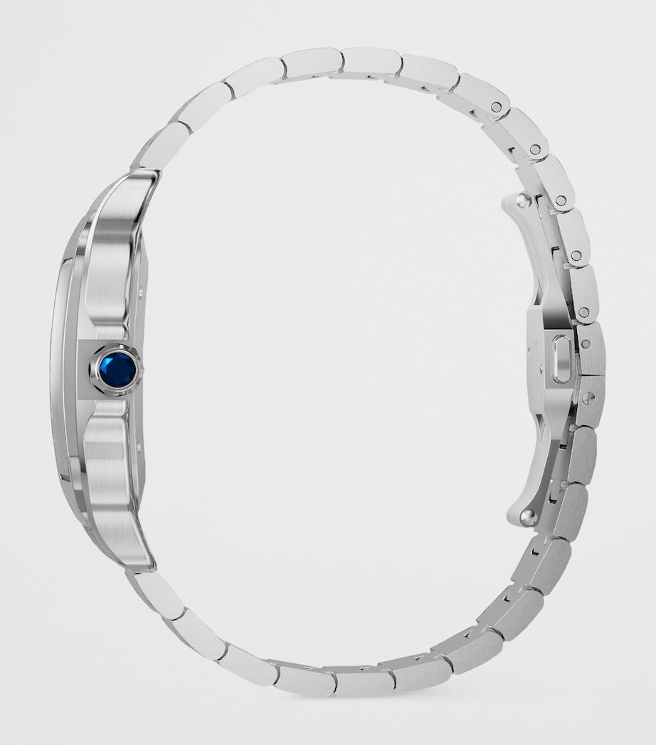 Large Steel Santos de Cartier Watch 39.8mm