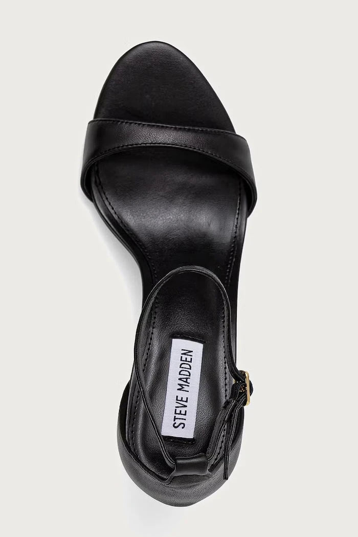 Steve Madden deri yüksek topuklu sandalet Necy