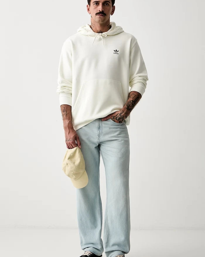 pamuklu erkek adidas Originals kapüşonlu sweatshirt