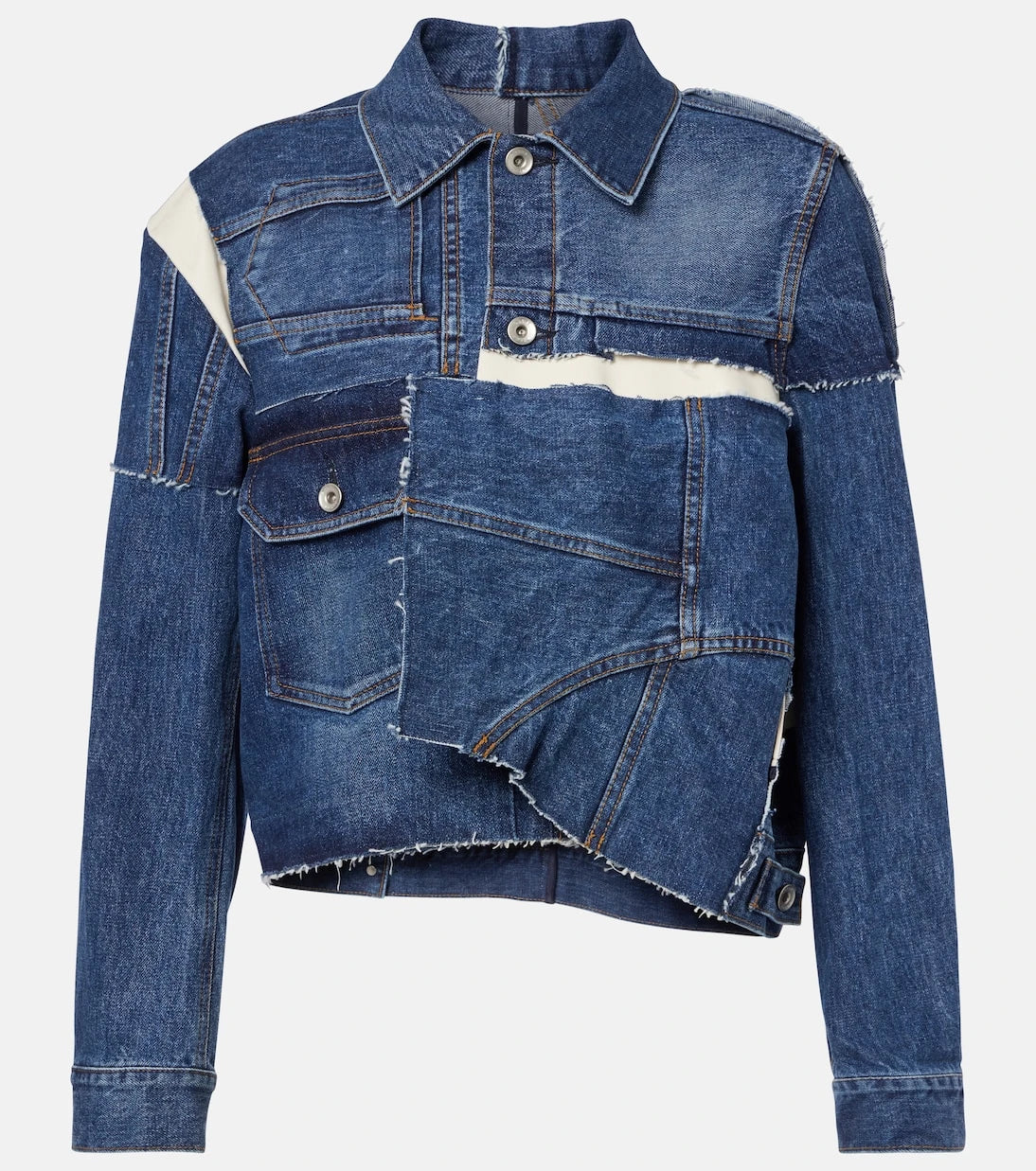 Sacai - Patchwork denim jacket