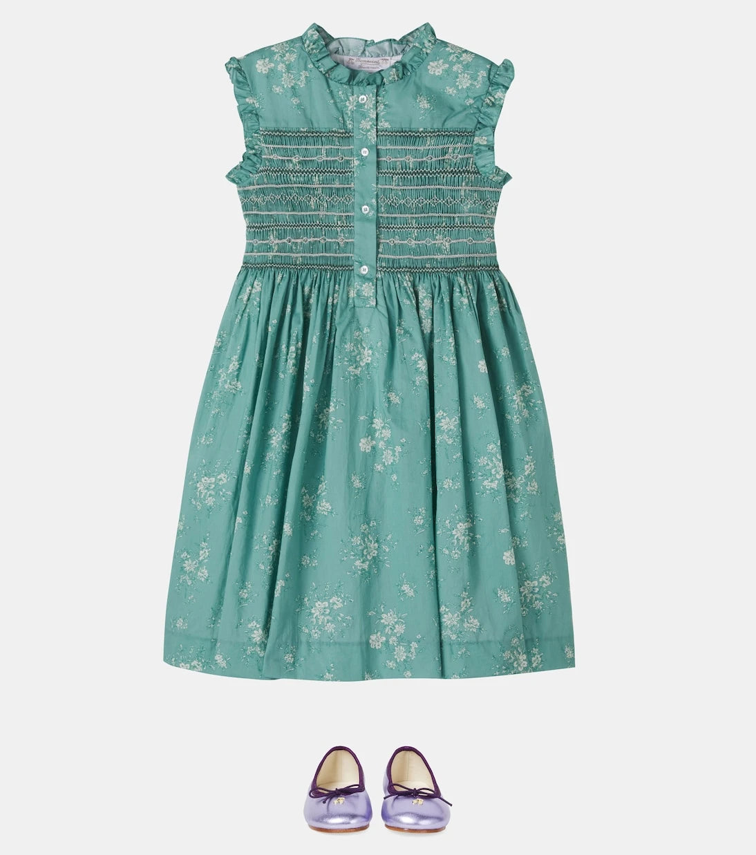 Bonpoint - Fabiola smocked floral cotton dress