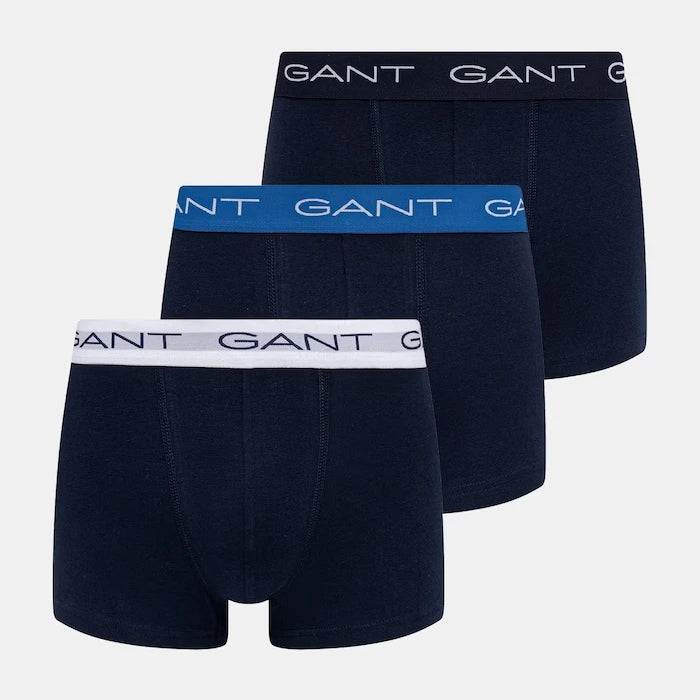 Gant pamuk ve elastanlı dar kesim erkek boxer 3'lü