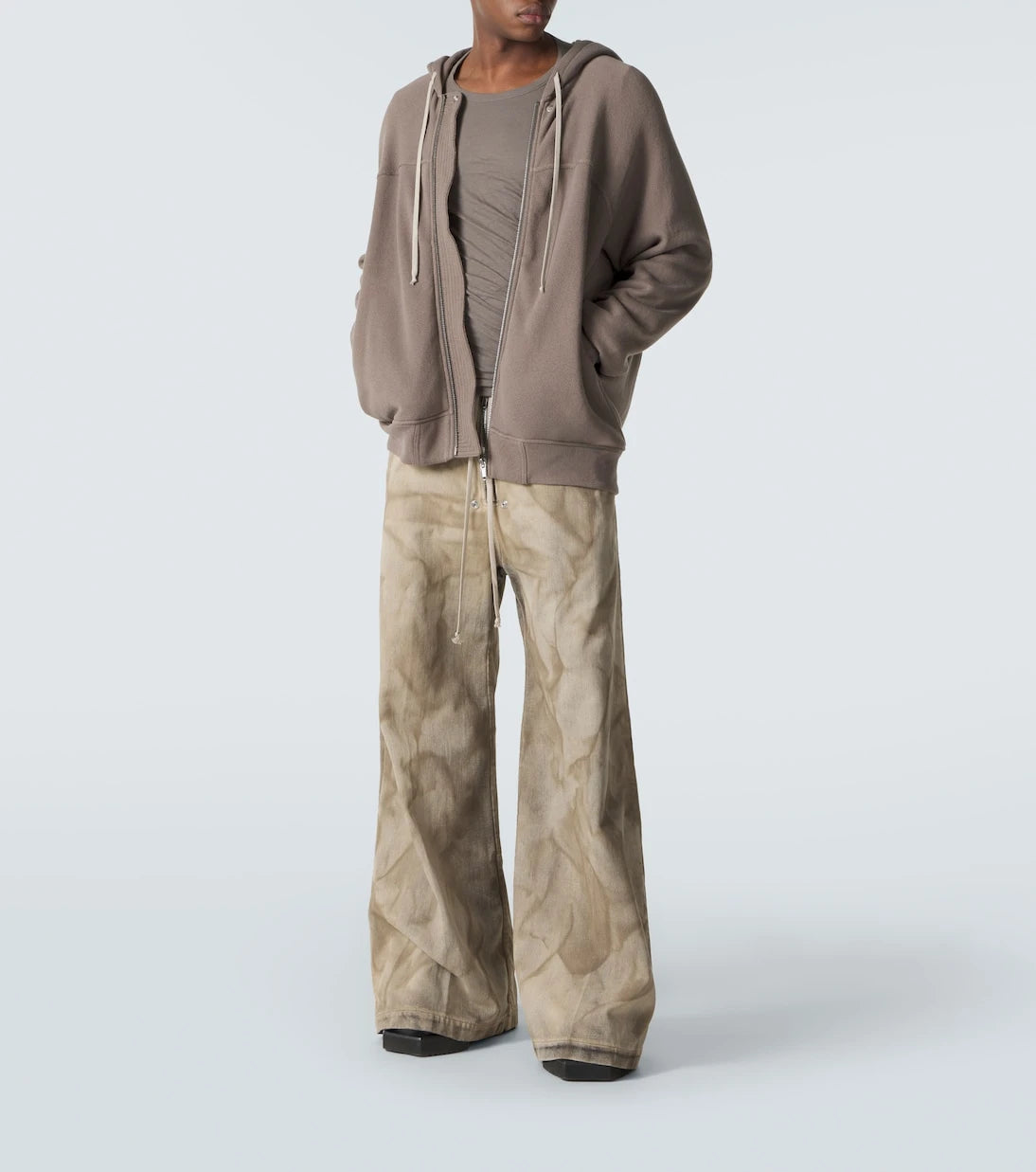 Rick Owens - Cotton jersey hoodie