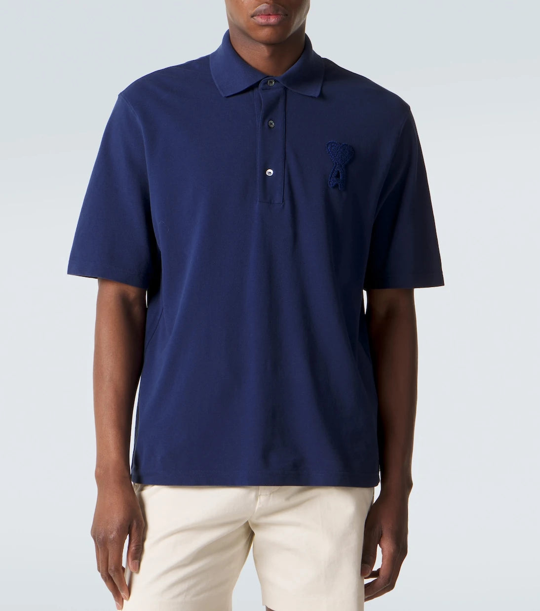 Ami Paris - Cotton piqué polo shirt